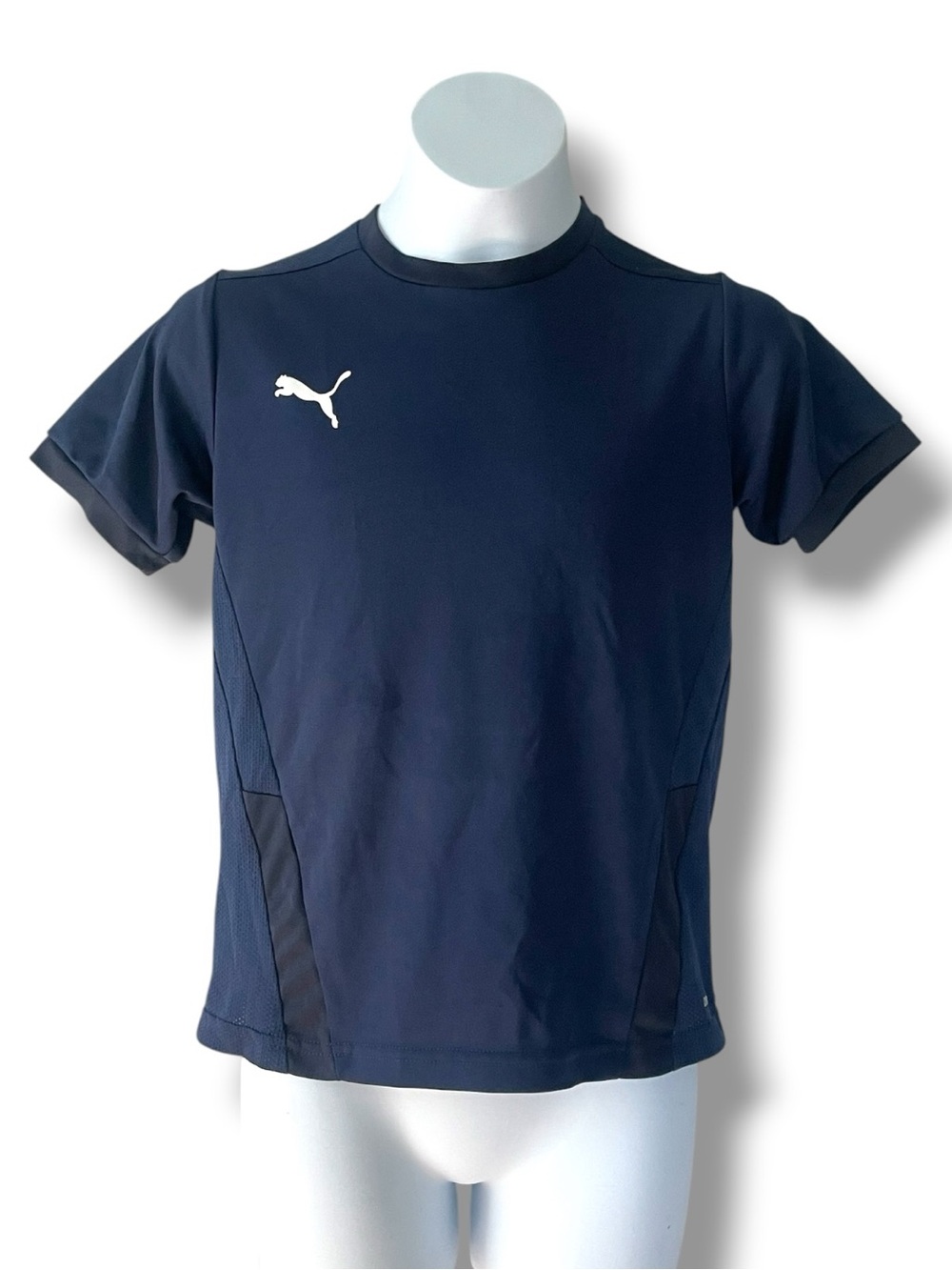 Puma DryCELL Performance Athletic Tee Navy Moisture Wicking Training Shirt 9-10Y